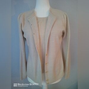 Luxe 360 by Mercerstreetstudio 2 piece tan sweater set - PM